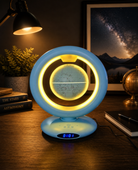 Clock Floating Globe